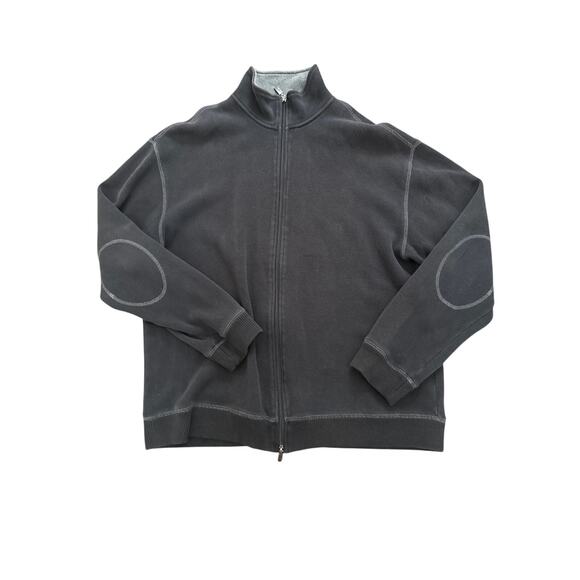 Paradise Collection Mens Sz XL Full Zip 100% Cotton Black Sweatshirt - Picture 1 of 6